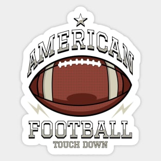 American Football Touch Down Sticker